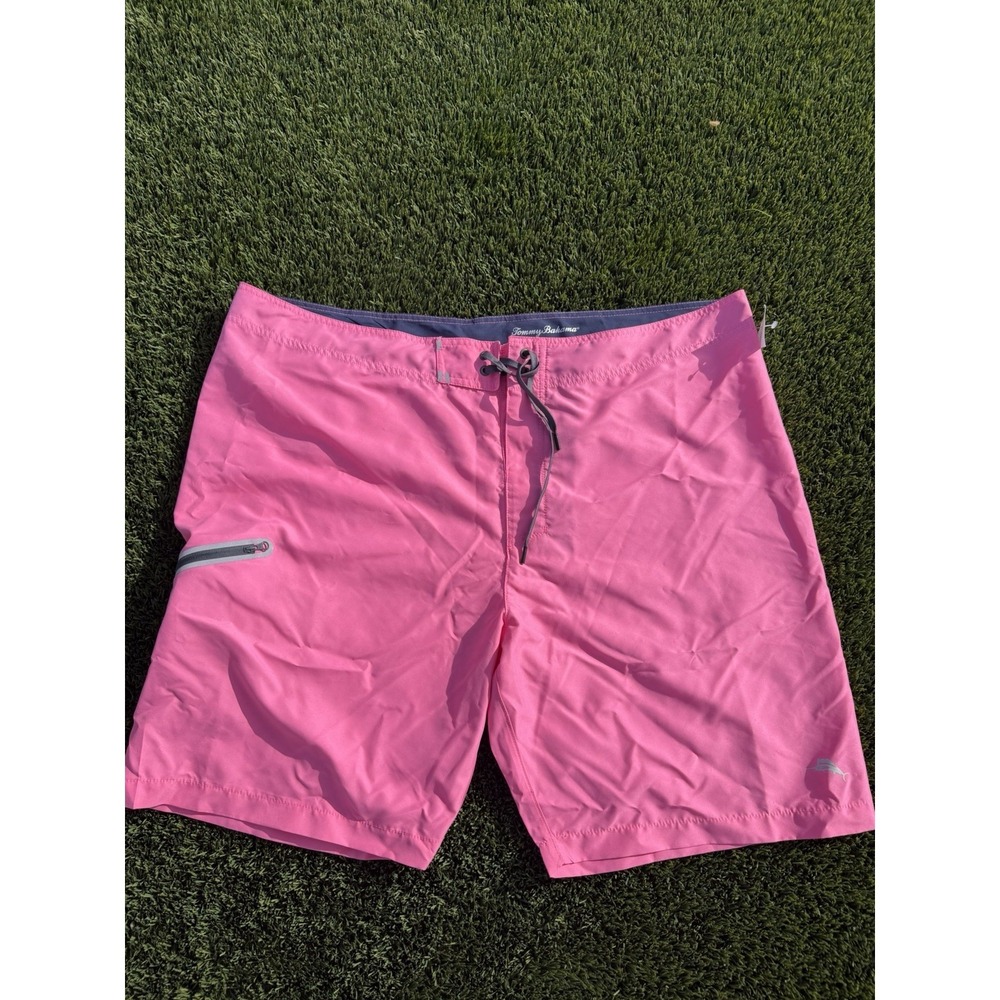 Tommy Bahama Molokai Pineapple Splash Water Activated Pink‎ Men's Swim Trunks 44